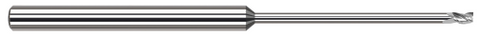 977315 3 FL - 0.0150" (1/64) Cutter DIA x 0.0220" LOC x 0.2700" Reach - Uncoated