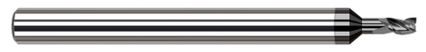 47862-C4 3 FL - 0.0620" (1/16) Cutter DIA x 0.0930" (3/32) LOC x 0.1860" Reach - Amorphous Diamond Coated