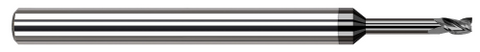 937108-C4 3 FL - 0.1250" (1/8) Cutter DIA x 0.1870" (3/16) LOC x 0.7500" (3/4) Reach - Amorphous Diamond Coated