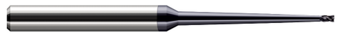 28362-C6 2 FL - 0.0620" (1/16) Cutter DIA x 0.0930" (3/32) LOC x 2° 1.5000" (1-1/2) Taper Reach  - AlTiN Nano Coated