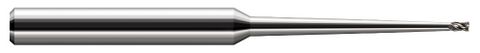 28362 2 FL - 0.0620" (1/16) Cutter DIA x 0.0930" (3/32) LOC x 2° 1.5000" (1-1/2) Taper Reach  - Uncoated