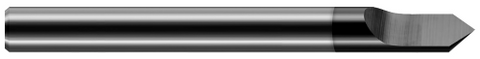 999708-C4 0.1250" (1/8) Shank DIA x 20° included  - 1 FL - Amorphous Diamond Coated