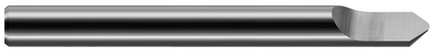 49110 0.1250" (1/8) Shank DIA x 0.0100" Radius x 90° included  - 1 FL - Uncoated
