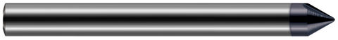 869408-C6 0.1250" (1/8) Shank DIA x 0.0100" Radius x 90° included  - 2 FL - AlTiN Nano Coated