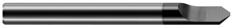 30210-C4 0.1250" (1/8) Shank DIA x 0.0100" Flat x 60° included  - 1 FL - Amorphous Diamond Coated