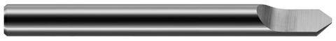 18242 0.1250" (1/8) Shank DIA x 0.0150" (1/64) Flat x 60° included  - 1 FL - Uncoated
