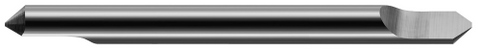 834916 0.2500" (1/4) Shank DIA x 0.0100" Flat x 30° included  DE - 1 FL - Uncoated