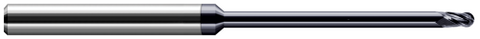 953331-C6 4 FL - 0.0310" (1/32) Cutter DIA x 0.0460" LOC x 0.4700" Reach - AlTiN Nano Coated