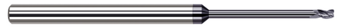 63078-C6 3 FL - 0.0780" (5/64) Cutter DIA x 0.0100" Radius x 0.1180" LOC x 0.9400" Reach - AlTiN Nano Coated