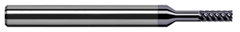 940778-C6 7 FL - 0.0780" (5/64) Cutter DIA x 0.2340" (15/64) LOC x 0.4060" (13/32) Reach - AlTiN Nano Coated
