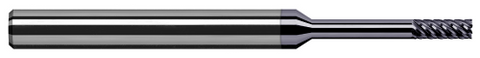 962208-C6 7 FL - 0.1250" (1/8) Cutter DIA x 0.3750" (3/8) LOC x 1.0000" (1) Reach - AlTiN Nano Coated