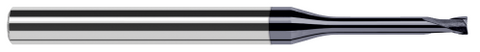 999062-C6 4 FL - 0.0620" (1/16) Cutter DIA x 0.0100" Radius x 0.0500" LOC x 0.5000" (1/2) Reach - AlTiN Nano Coated