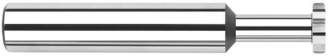 908570 0.6250" (5/8) Cutter DIA x 0.0300" Radius x 0.1870" (3/16) Width x 1.0000" (1) Neck Length - Standard Slotting - 8 FL - Uncoated