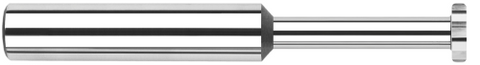900093 0.2500" (1/4) Cutter DIA x 0.0100" Radius x 0.0930" (3/32) Width x 0.7500" (3/4) Neck Length - Standard Slotting - 6 FL - Uncoated