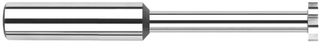 933160 0.5000" (1/2) Cutter DIA x 0.1250" (1/8) Width x 2.0000" (2) Neck Length - Standard Slotting - 8 FL - Uncoated