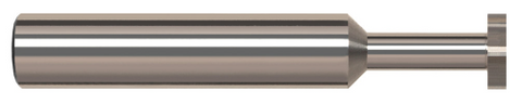 849862 0.0930" (3/32) Cutter DIA x 0.0620" (1/16) Width x 0.1410" Neck Length - Standard Slotting - 3 FL - Uncoated