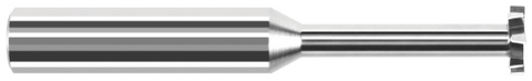 976760 0.5000" (1/2) Cutter DIA x 0.0050" Radius x 0.1250" (1/8) Width x 1.5000" (1-1/2) Neck Length - Slotting - 8 FL - Uncoated