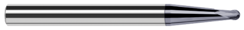 38562-C6 2 FL - 0.0620" (1/16) Cutter DIA x 0.0500" LOC x 5° 0.7670" Taper Reach  - AlTiN Nano Coated