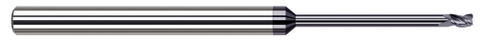 63878-C3 3 FL - 0.0780" (5/64) Cutter DIA x 0.0100" Radius x 0.1180" LOC x 0.9400" Reach - AlTiN Coated
