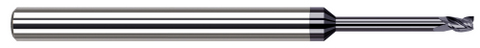 933815-C3 3 FL - 0.0150" (1/64) Cutter DIA x 0.0230" LOC x 0.1250" (1/8) Reach - AlTiN Coated