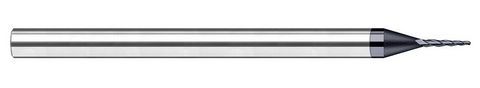881015-C6 Harvey Tool .015 BALL x 10.0DEG x 5X LOC TAPERED, Nano