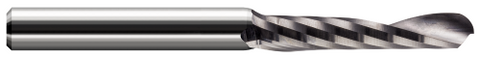842262 1 FL - 0.0625" (1/16) Cutter DIA x 0.3120" (5/16) LOC  - Uncoated