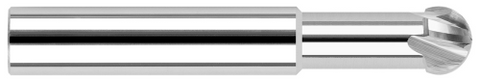 826712 0.1875" (3/16) Cutter DIA x 0.2500" (1/4) Neck Length x 220° Wrap Angle - 4 FL - Uncoated