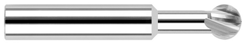 52820 0.0200" Cutter DIA x 0.0310" (1/32) Neck Length x 270DEG Wrap Angle - 2 FL - Uncoated