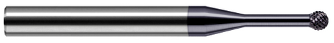 92643M-C3 0.1180" Cutter DIA x 0.5000" (1/2) Neck Length x 270° Wrap Angle - 15 RH Teeth, 12 LH Teeth - AlTiN Coated
