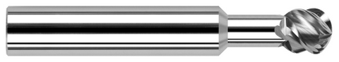 951232 0.5000" (1/2) Cutter DIA x 0.5000" (1/2) Neck Length x 270° Wrap Angle - 4 FL - Uncoated