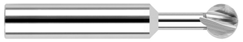 933008 0.1250" (1/8) Cutter DIA x 0.1250" (1/8) Neck Length x 300DEG Wrap Angle - 4 FL - Uncoated