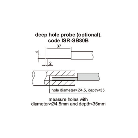 Insize ISR-SB80B DEEP HOLE PROBE