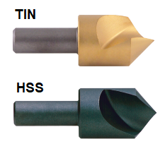 53142-TiN KEO 1/4 x 120Â° KEO HSS Single Flute Countersink