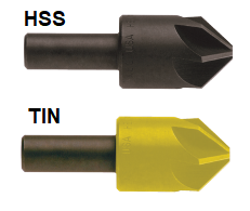 55565-TiN KEO 1/2 x 100Â° Cobalt 6 Flute 1/4 SK Countersink