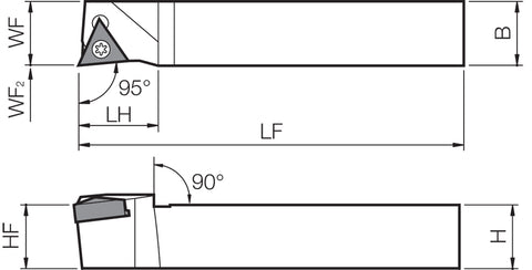 Kyocera STLNR 618FF, Indexable Turning Toolholder