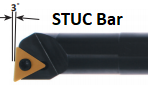 E08M-STUCR2 1/2" Diameter x .625" Min Bore Carbide Boring Bar for TCMT21.5_ Inserts