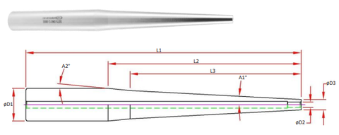 1/2" Extension 1/4" Shrink Fit Chuck