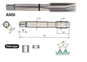 YG T4965C 1*1/2-12UNF H5 161.9L HSS-EX COMBO MODI SPIRAL POINT TAP TICN COATING