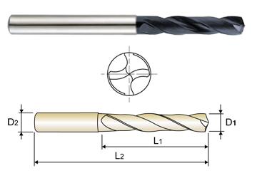 2171ATF Q x 3-3/4 CARBIDE DREAM DRILL WITHOUT COOLANT HOLES (3XD)