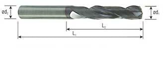 03321CF 1/2 x 1/2 x 1 x 4 2 FLUTE SE EXTENDED LENGTH TIALN FUTURA COATED 8% COBALT End Mill