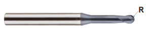 SEMD98060060 6.0(R3.0) x 6.0 x 9.0 x 60 4G MILL 2 FLUTE 30 DEGREE HELIX BALL END MILL