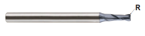 GMF18931 1/2 (R.040) x 1/2 x 1-3/16 x 3-1/8 4G MILL 2 FLUTE 30 DEGREE HELIX CORNER RADIUS END MILL