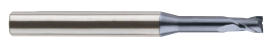 SEM84600606 .6(R.3) x 4 x .6 x 6 x 45 4G MILL 2 FLUTE 30 DEGREE HELIX RIB BALL END MILL