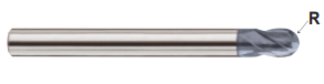 GMG55160 16 x 16 x 32 x 92 V7 PLUS 4FL MULTIPLE HELIX REGULAR BALL END MILL
