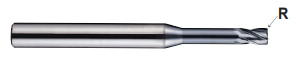GMF22938 1/16 x 3/16 x 3/32(9/16) x 2 4G 2 FLUTE 30 DEGREE HELIX WITH NECK END MILL