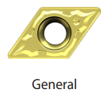 YG DCMT32.51UG YG3010 Inserts for  for Steels & Stainless Steels with .015" Radius