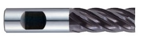 EE515250 25.0 x 25 x 45 x 121 6 FLUTE 30 DEGREE HELIX REGULAR LENGTH SINGLE END POWDER METAL JET POWER METRIC End Mill