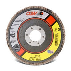 4-1/2" x 7/8" T27 ZS Reg 80 Grit