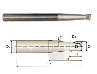 ZRT1202 12 x 16 x 10.2 x 15 x 60 x 160 - I-XMILL LONG TAPER NECK CORNER RADIUS HOLDER,
