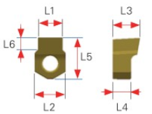Dumont CNC 99212D10 IN-5/16-D10 KEYWAY INSERT